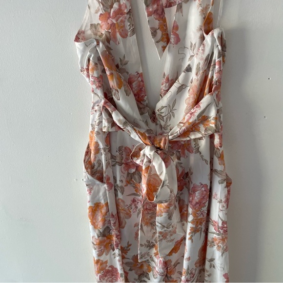 New! Nookie Utopia White Orange Floral Print Jumpsuit - 37699 - Picture 11 of 14